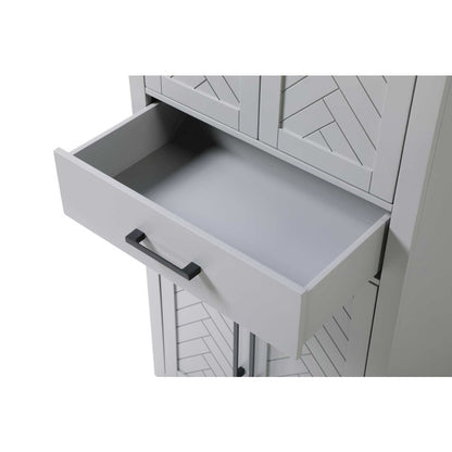 28 inch Bath Storage Cabinet in Grey