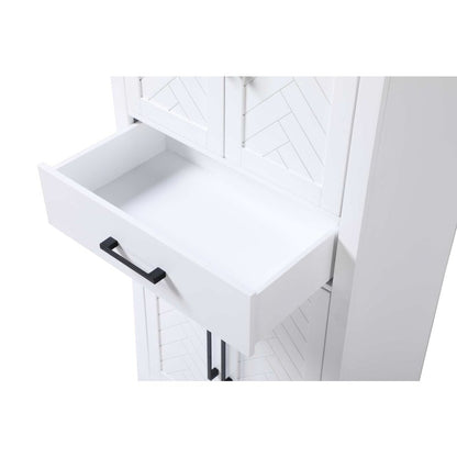 28 inch Bath Storage Cabinet in White