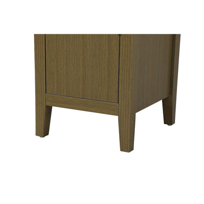 16 Inch Bath Storage Cabinet in Chestnut Brown