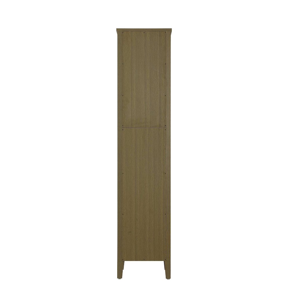 16 Inch Bath Storage Cabinet in Chestnut Brown