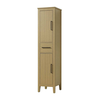 16 Inch Bath Storage Cabinet in Honey Brown