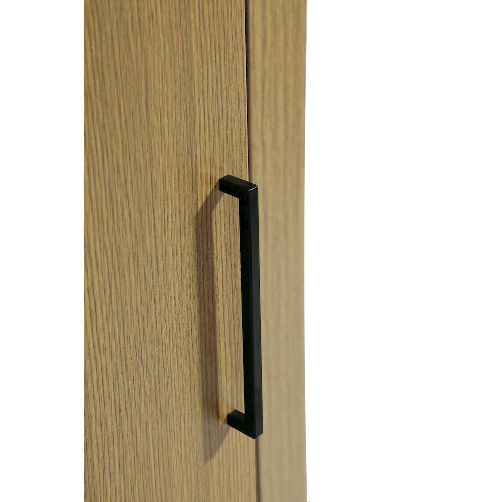 16 Inch Bath Storage Cabinet in Honey Brown