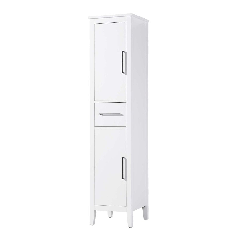 16 Inch Bath Storage Cabinet in White