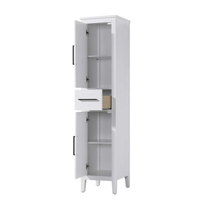 16 Inch Bath Storage Cabinet in White