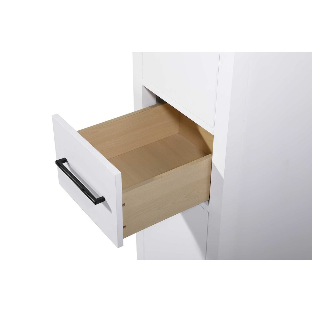 16 Inch Bath Storage Cabinet in White