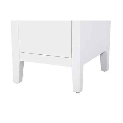 16 Inch Bath Storage Cabinet in White