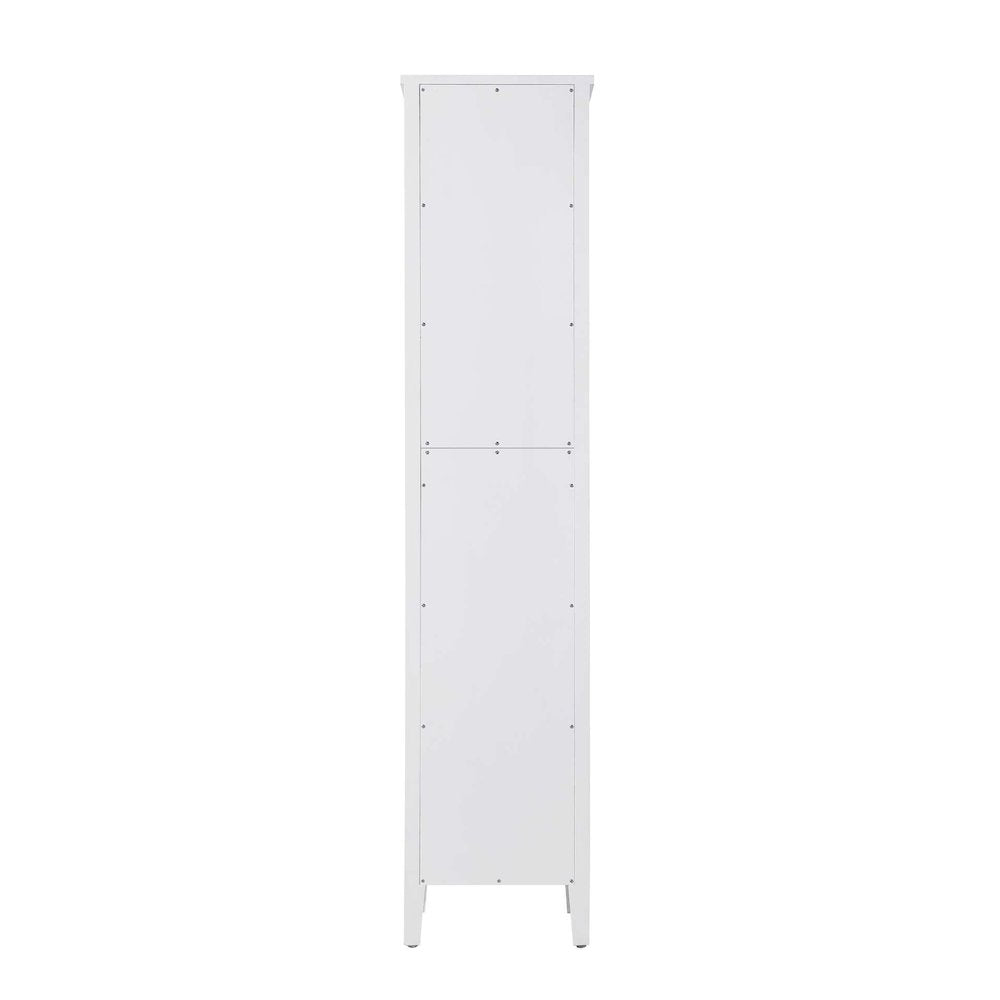 16 Inch Bath Storage Cabinet in White