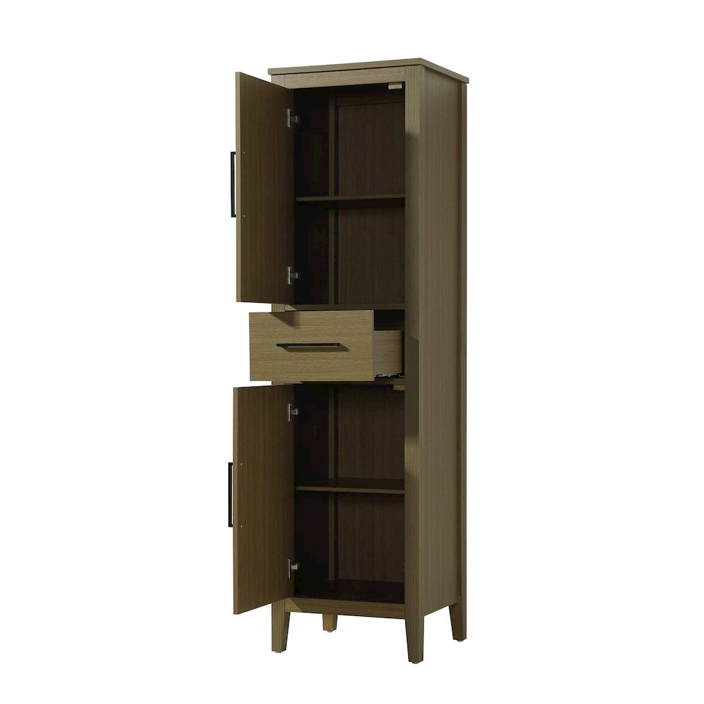 20 Inch Bath Storage Cabinet in Chestnut Brown