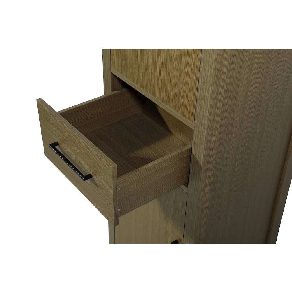 20 Inch Bath Storage Cabinet in Chestnut Brown