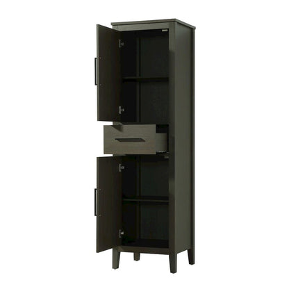 20 Inch Bath Storage Cabinet in Mocha Brown