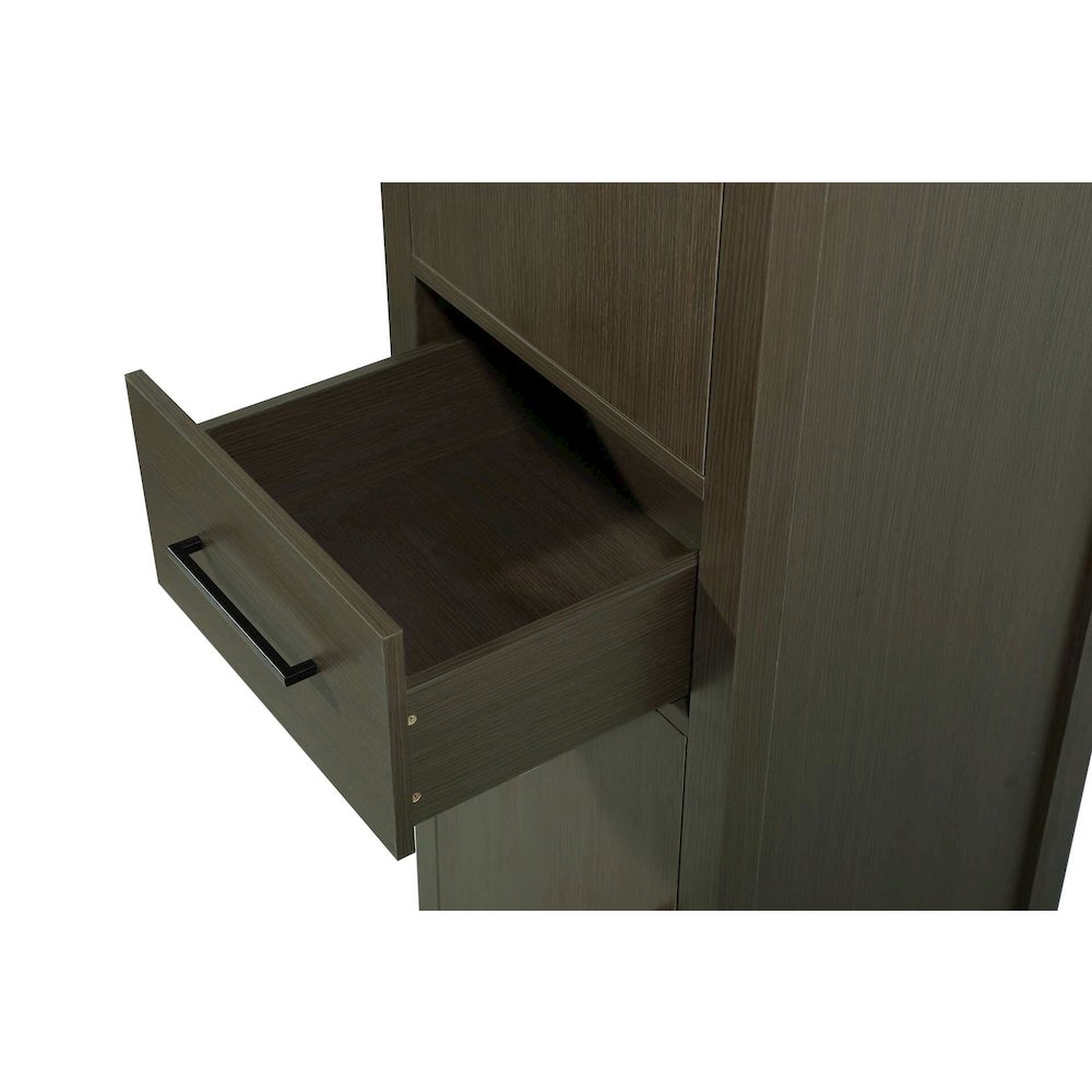 20 Inch Bath Storage Cabinet in Mocha Brown