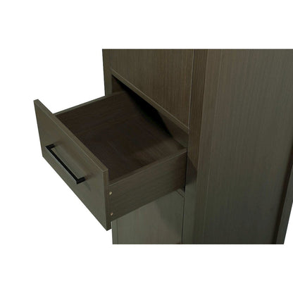20 Inch Bath Storage Cabinet in Mocha Brown