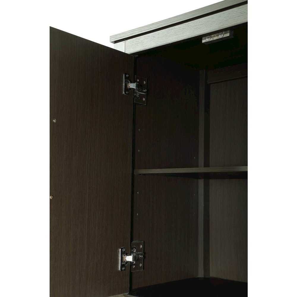 20 Inch Bath Storage Cabinet in Mocha Brown