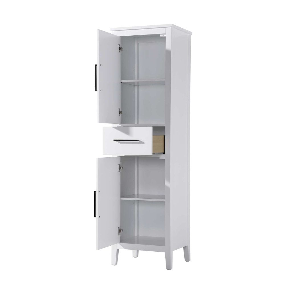 20 Inch Bath Storage Cabinet in White