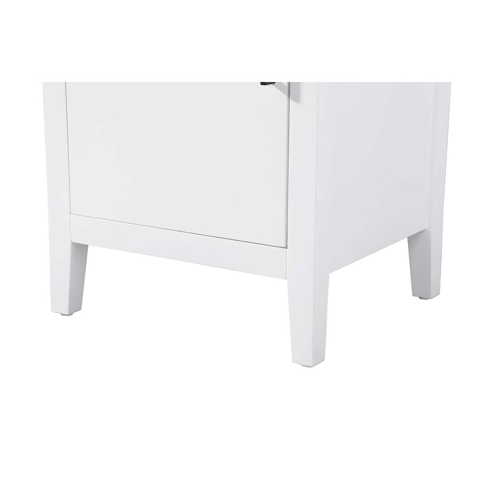 20 Inch Bath Storage Cabinet in White