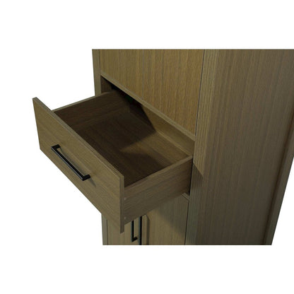 24 Inch Bath Storage Cabinet in Chestnut Brown
