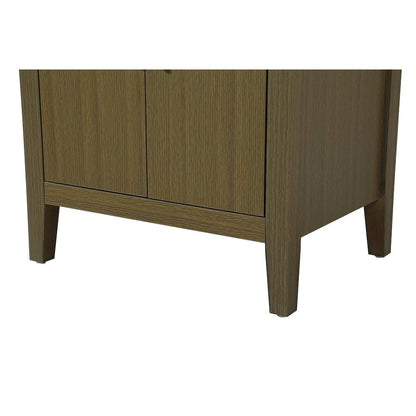 24 Inch Bath Storage Cabinet in Chestnut Brown
