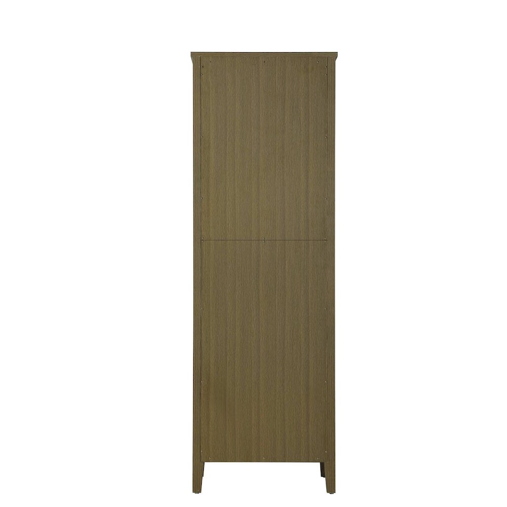 24 Inch Bath Storage Cabinet in Chestnut Brown
