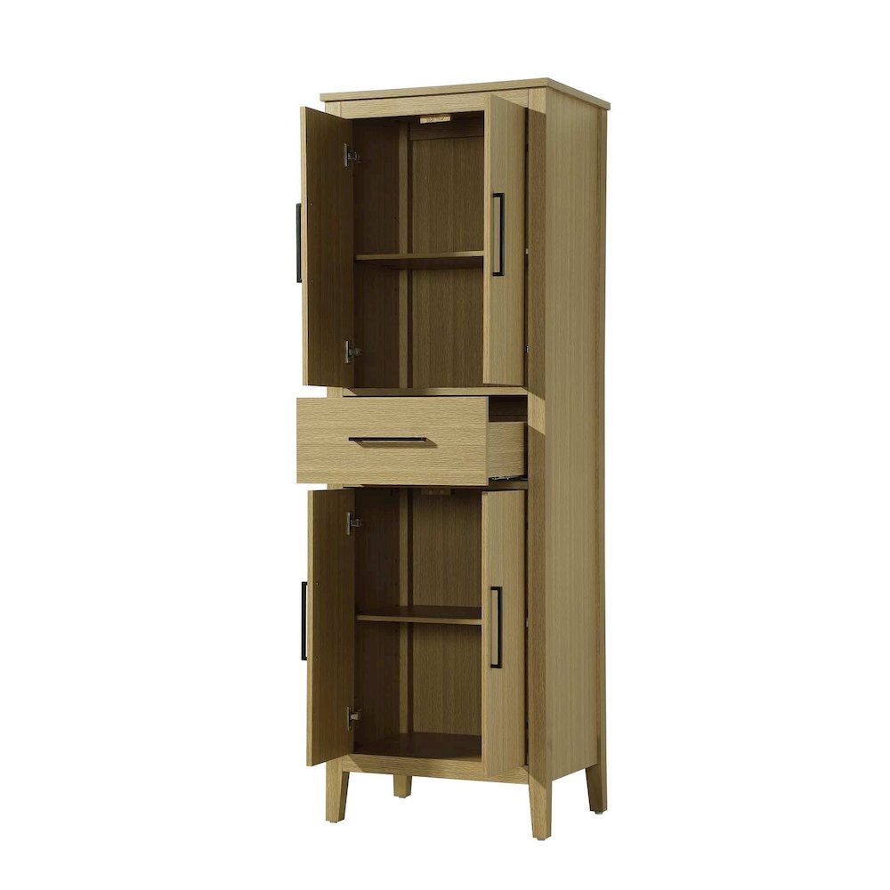 24 Inch Bath Storage Cabinet in Honey Brown