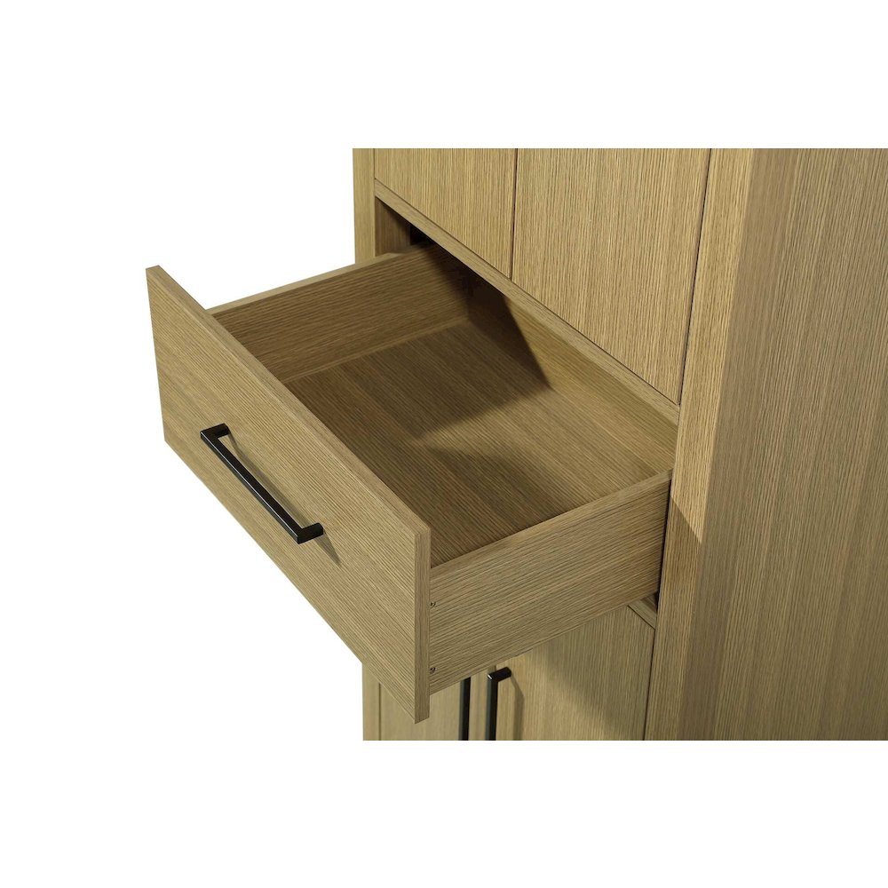 24 Inch Bath Storage Cabinet in Honey Brown