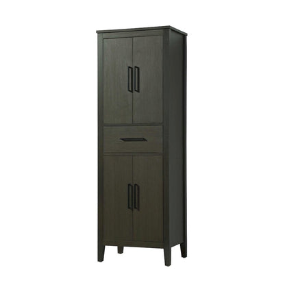 24 Inch Bath Storage Cabinet in Mocha Brown