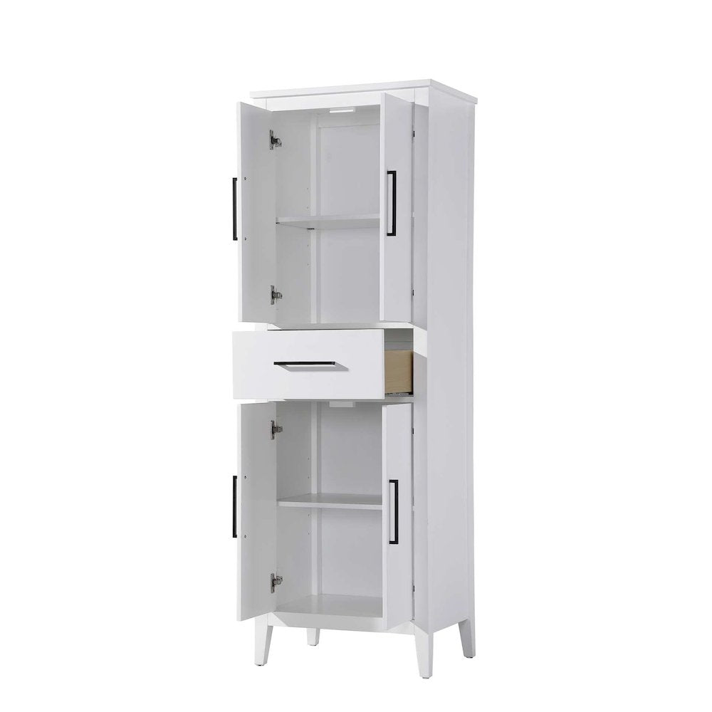 24 Inch Bath Storage Cabinet in White