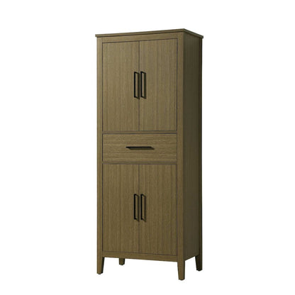28 Inch Bath Storage Cabinet in Chestnut Brown
