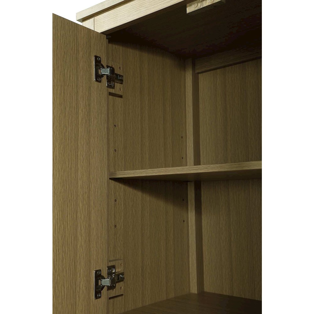 28 Inch Bath Storage Cabinet in Chestnut Brown