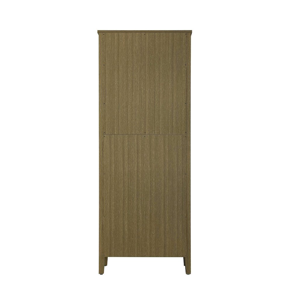 28 Inch Bath Storage Cabinet in Chestnut Brown