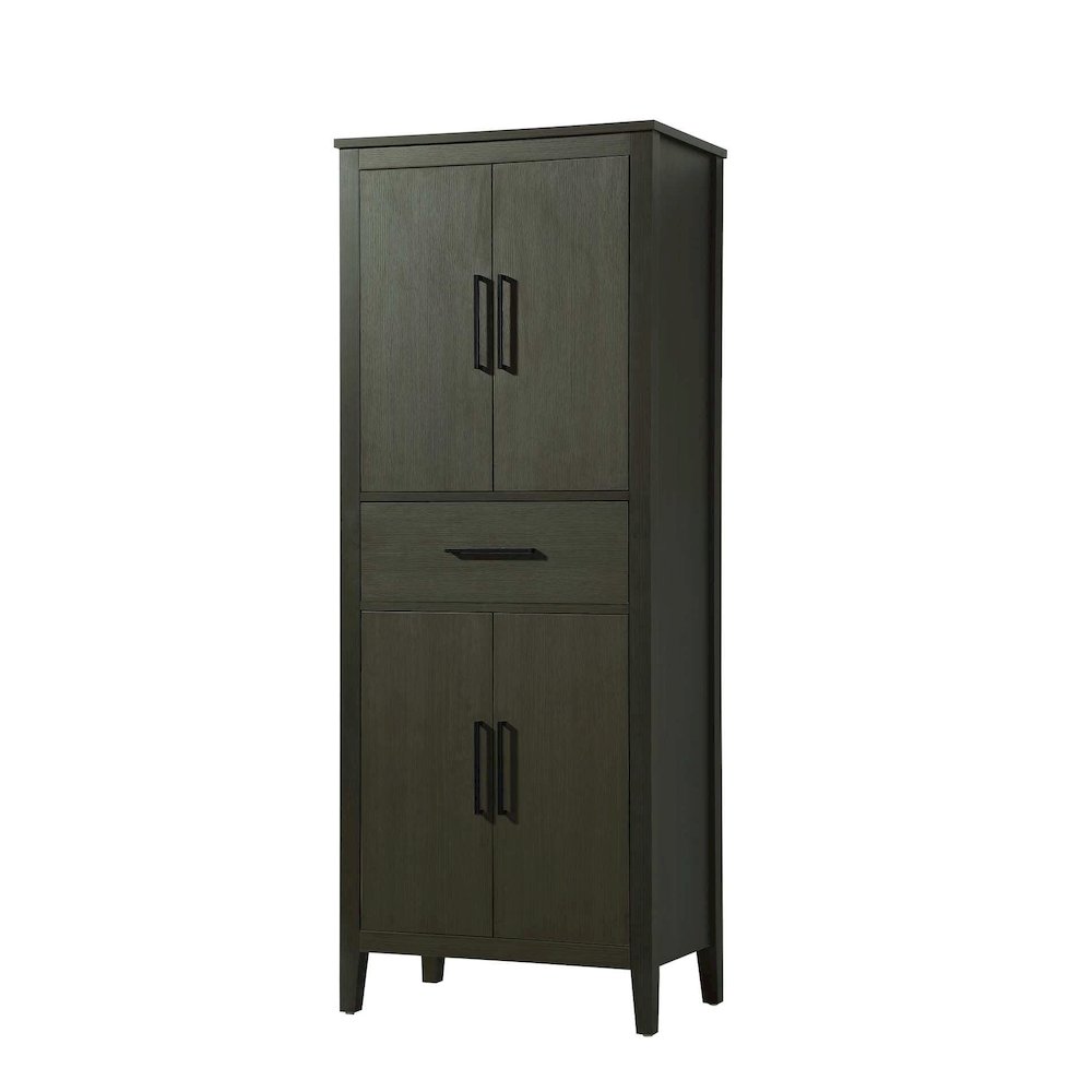 28 Inch Bath Storage Cabinet in Mocha Brown