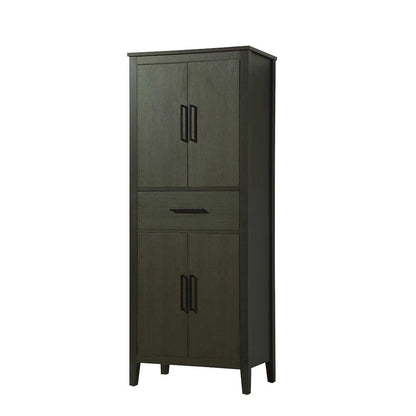 28 Inch Bath Storage Cabinet in Mocha Brown
