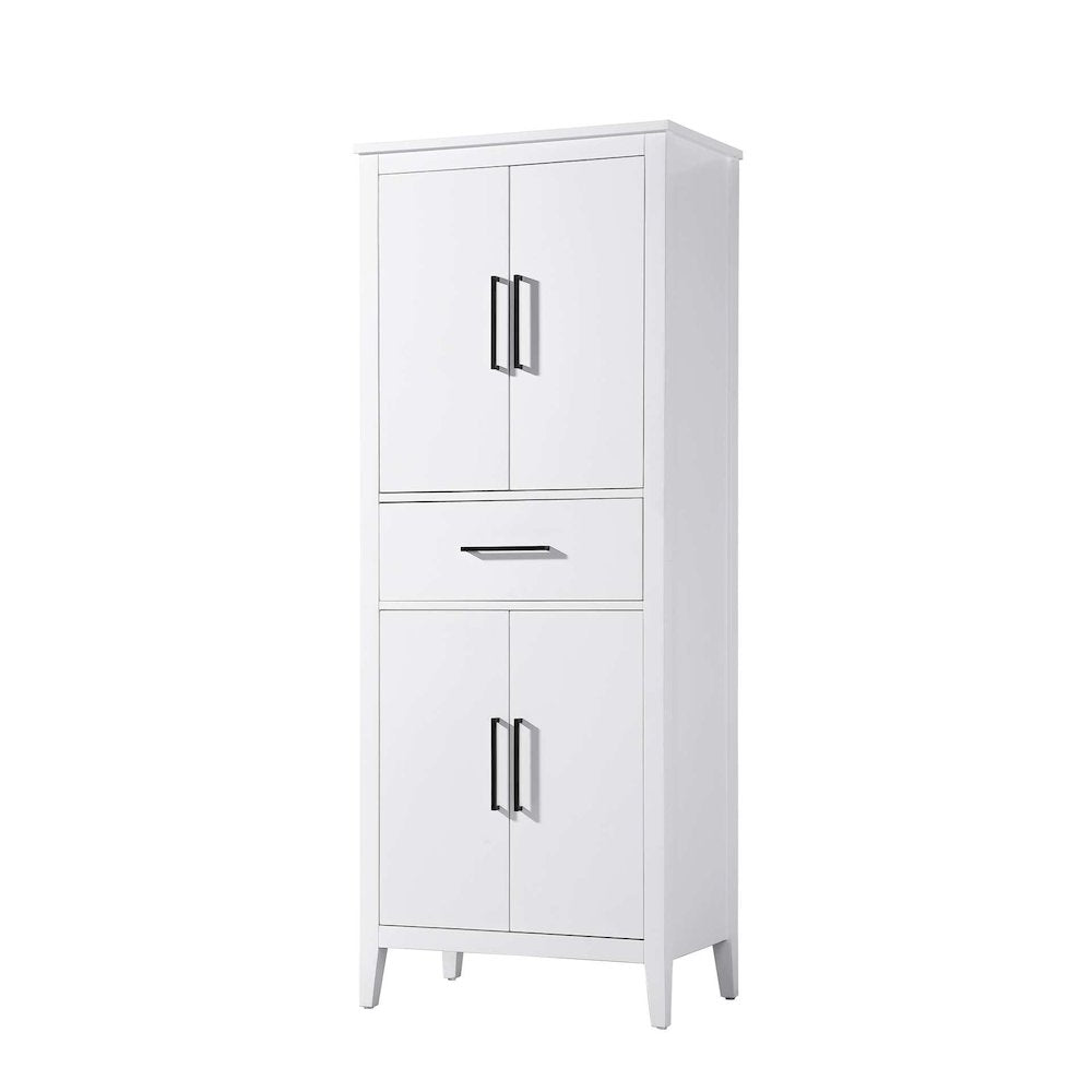 28 Inch Bath Storage Cabinet in White