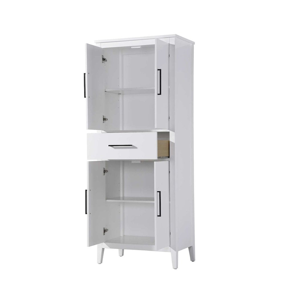 28 Inch Bath Storage Cabinet in White