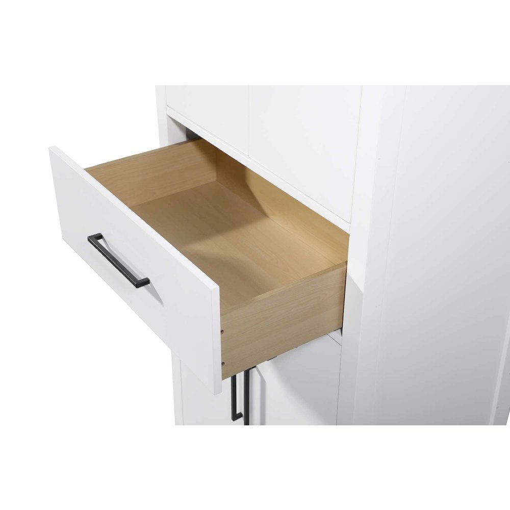 28 Inch Bath Storage Cabinet in White