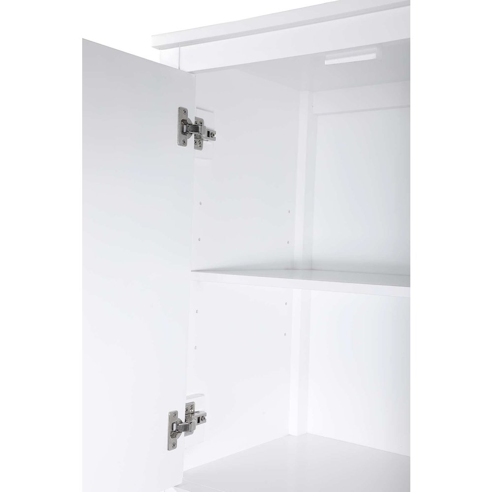 28 Inch Bath Storage Cabinet in White