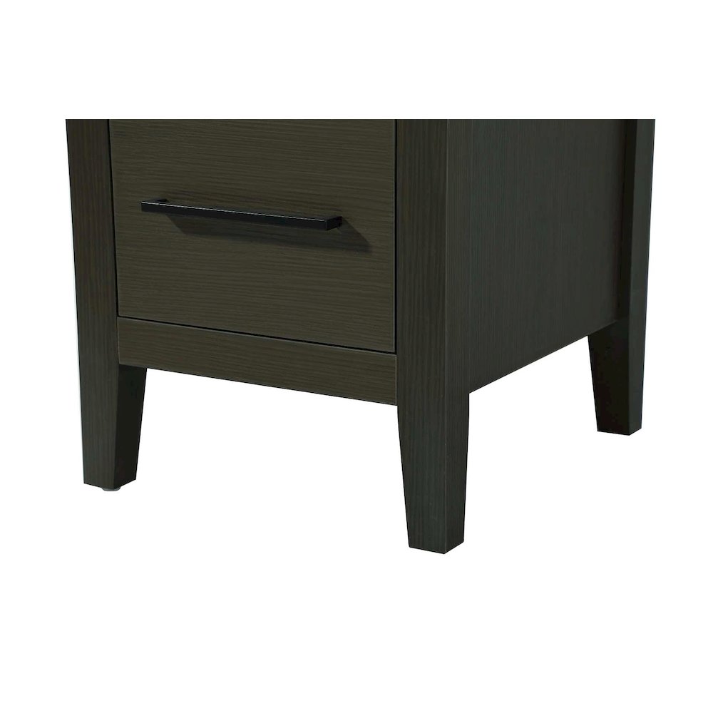 16 Inch Open Shelving Bath Storage Cabinet in Mocha Brown