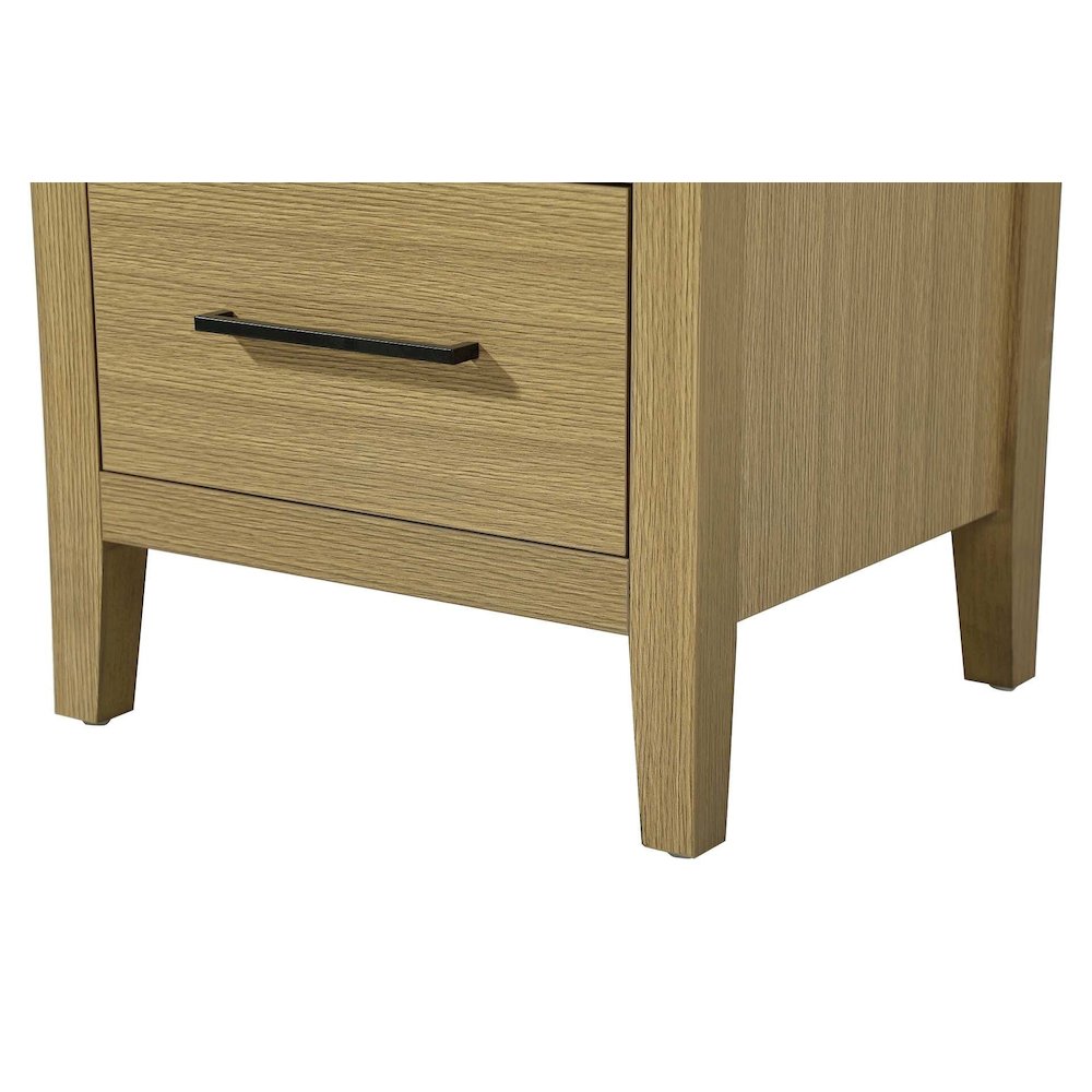 20 Inch Open Shelving Bath Storage Cabinet in Honey Brown