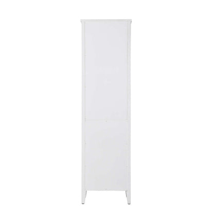 20 Inch Open Shelving Bath Storage Cabinet in White
