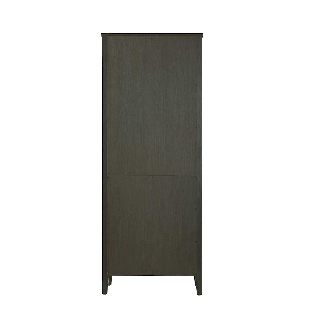 28 Inch Open Shelving Bath Storage Cabinet in Mocha Brown