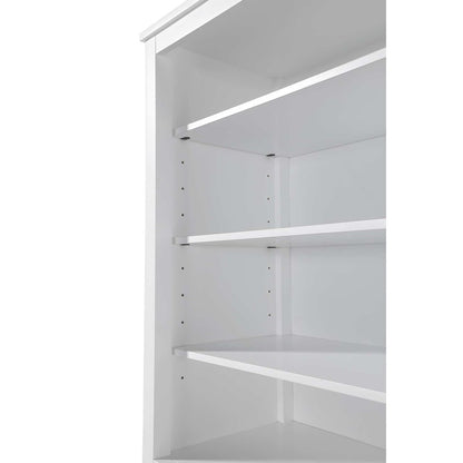 28 Inch Open Shelving Bath Storage Cabinet in White