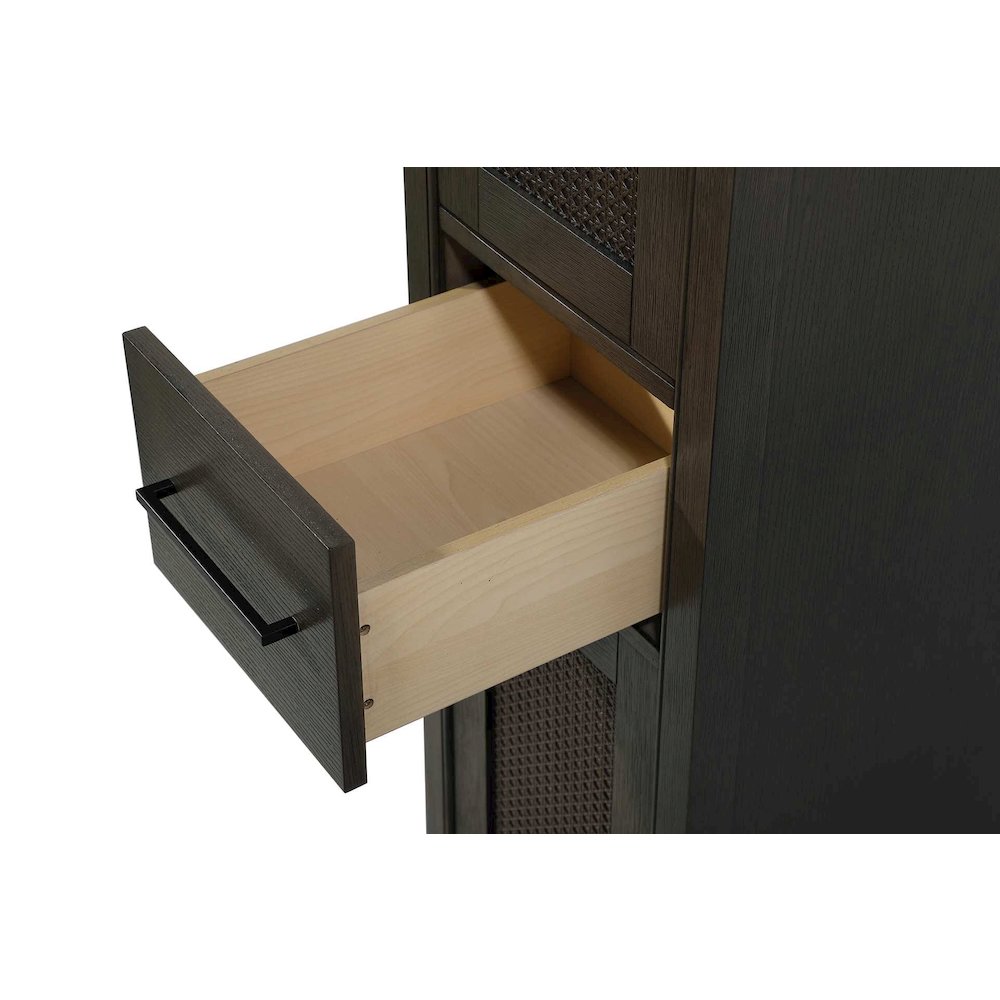 16 Inch Bath Storage Cabinet in Chocolate Oak