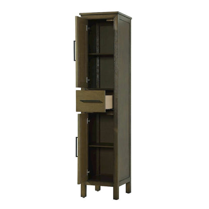 16 Inch Bath Storage Cabinet in Hazel Oak