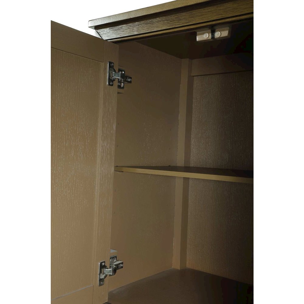 16 Inch Bath Storage Cabinet in Hazel Oak