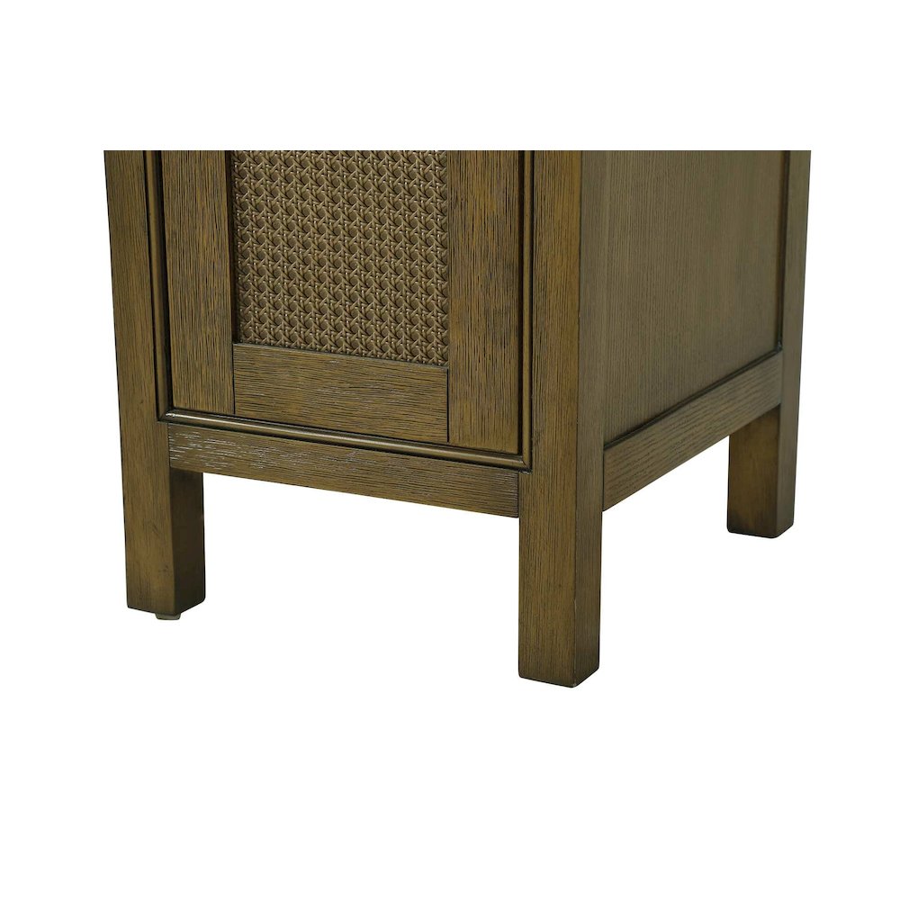 16 Inch Bath Storage Cabinet in Hazel Oak