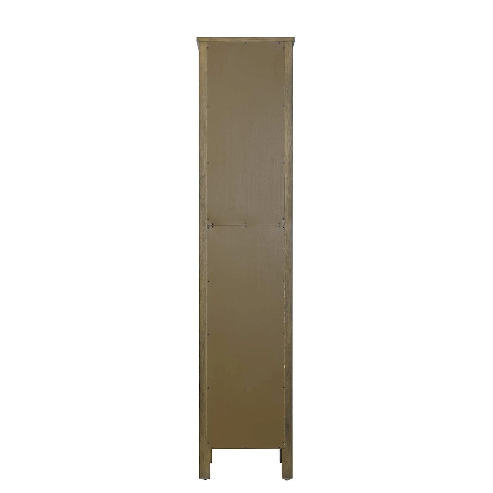 16 Inch Bath Storage Cabinet in Hazel Oak