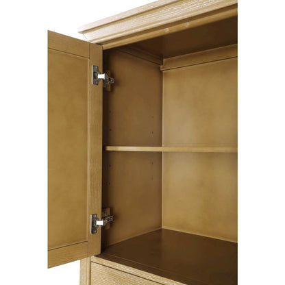 16 Inch Bath Storage Cabinet in Linen Oak