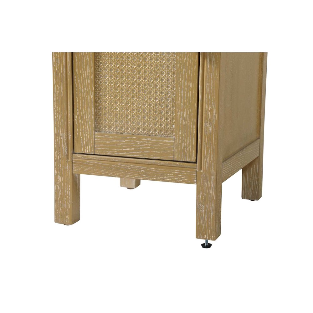 16 Inch Bath Storage Cabinet in Linen Oak