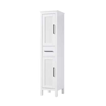16 Inch Bath Storage Cabinet in White