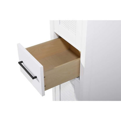 16 Inch Bath Storage Cabinet in White