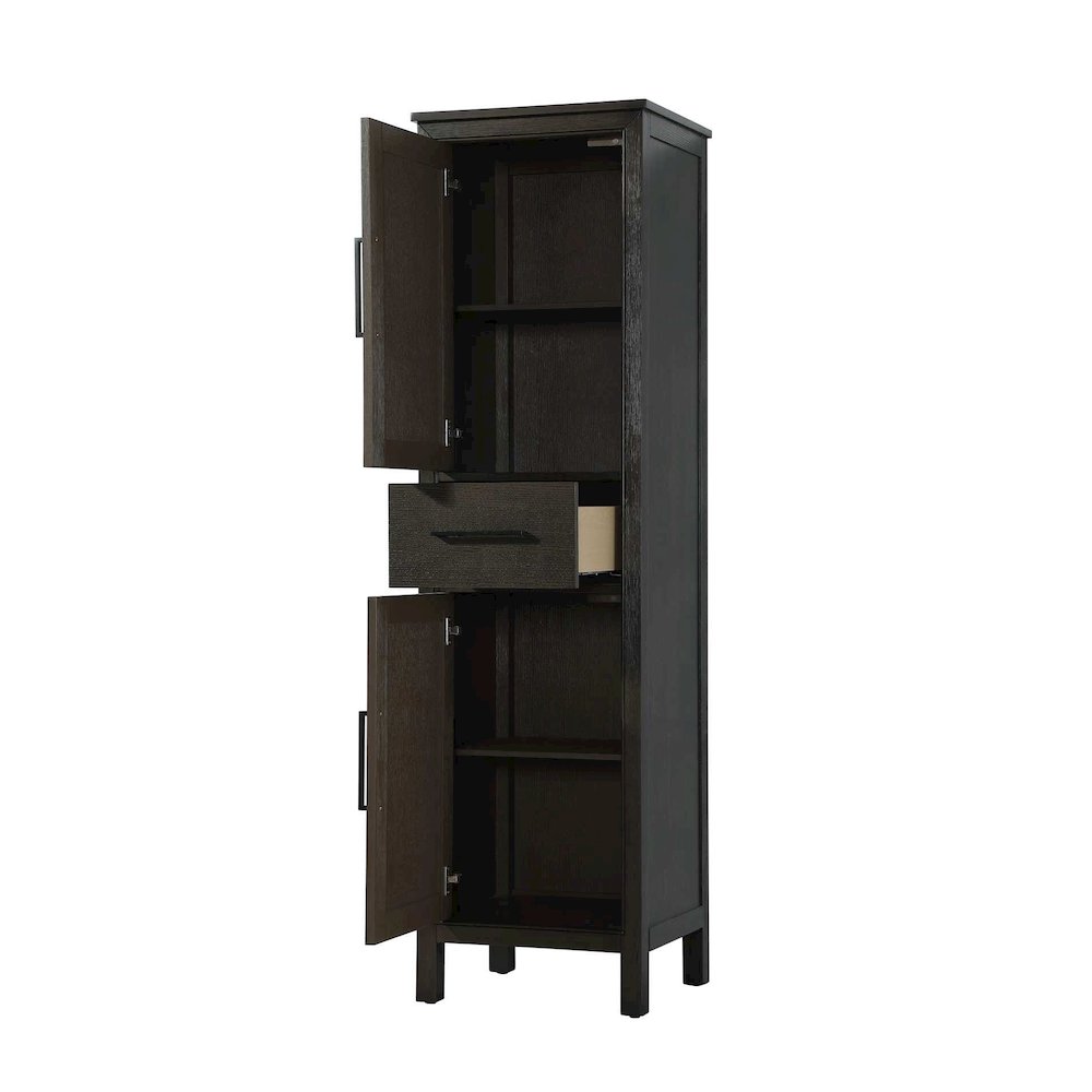 20 Inch Bath Storage Cabinet in Chocolate Oak